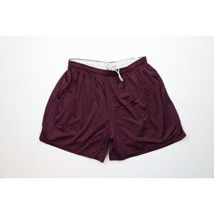 Vintage 90s Streetwear Mens 2XL XXL Distressed Blank Above Knee Mesh Shorts USA